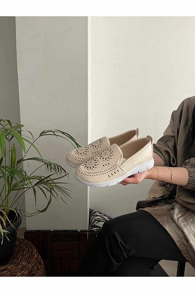 Behtah Kundura Pantofi ocazional foarte moi tăiați cu laser - Espadrille cu balerină