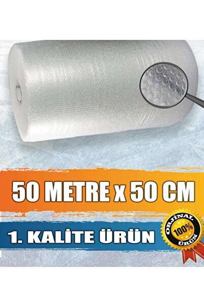 Çyr Home 1. KALİTE BALONLU EŞYA KORUMA NAYLON PATPAT 50CM X 50 METRE HAVALI N...