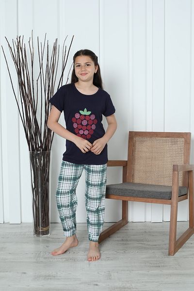 FAMES PİJAMA طقم بيجامة صيفي منقوش بناتي