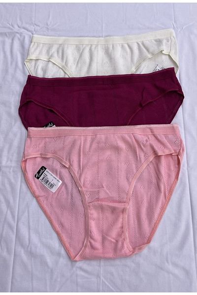 Tutku Bikini damă Jacquard Set de 6 chiloți multicolori