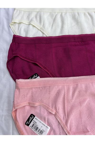 Tutku Bikini damă Jacquard Set de 6 chiloți multicolori