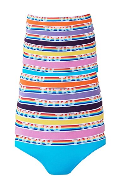 Tutku 0524 Chiloți bikini pentru femei Hazal, pachet de 6