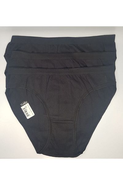 Tutku Chiloți bikini damă Jacquard Negru Pachet 6 Fua Shop 679