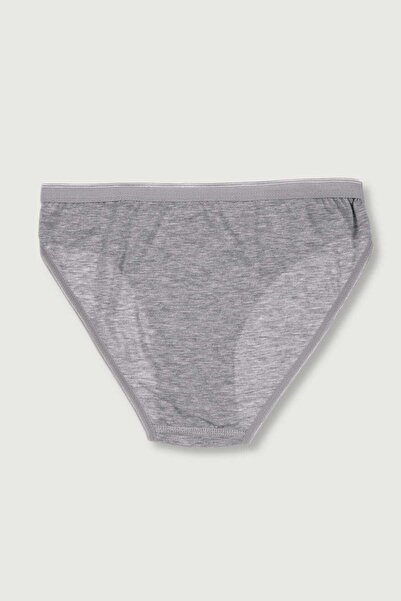 Tutku Kadın Gri 3'lü Paket Bikini Külot ELF568T0635CCM3