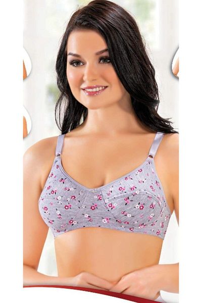Liza Women's Multicolor Unassisted Patterned Sponge Bra New Season