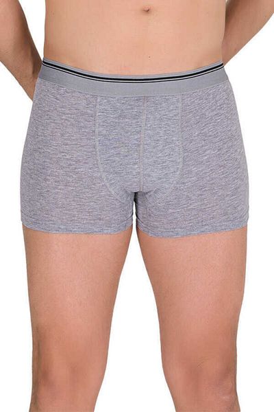 Berrak Ανδρικά μποξεράκια 3 συσκευασιών Grey Lycra