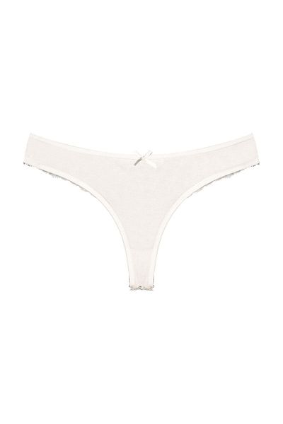 Zena 3-Piece Cotton Back Lace String Women's Panties