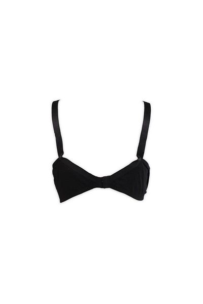 Liza Sutien fără cusături din bumbac pieptănat negru pentru femei