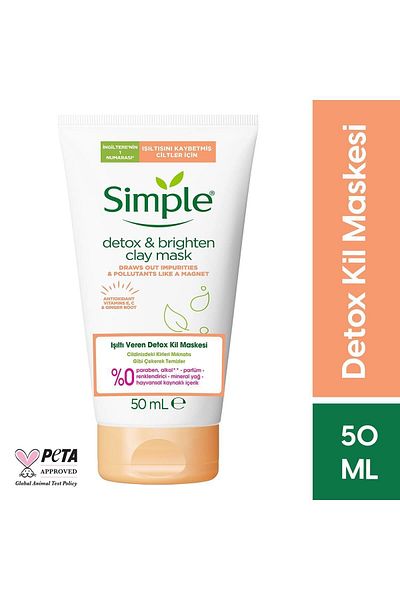 Simple Radiance Detox Clay Mask for Skin That Has Lost Its Radiance 50 ml