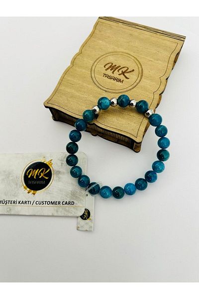 MK tasarım REAL APATITE STONE BRACELET MK.001.017