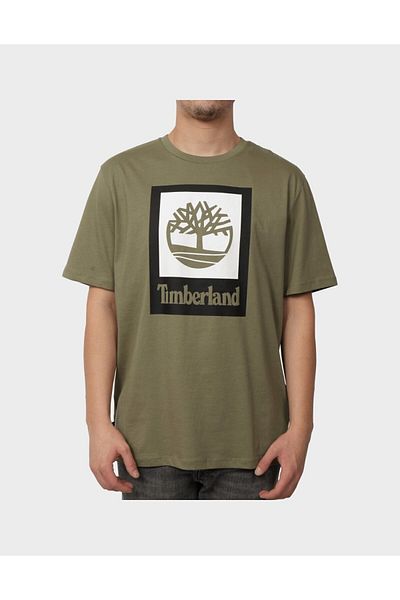Timberland Tricou cu mânecă scurtă colorat Tricou negru pentru bărbați Tb0a5qs25901