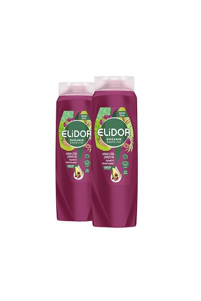 Elidor Avocado and Grape Seed Oil Hair Care Shampoo - 500 ml x 2