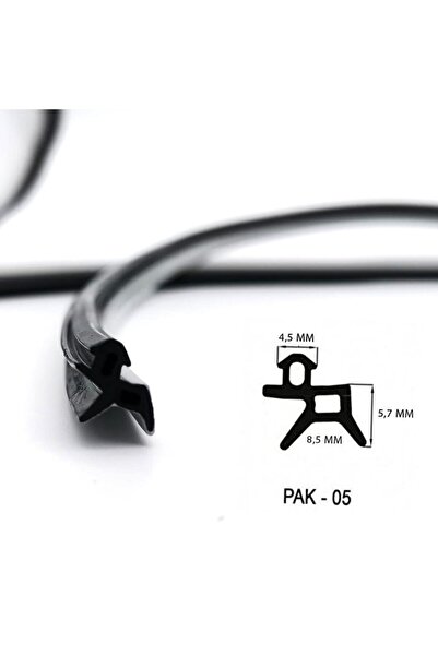 FELSEN Gri Kaplama Kauçuk Yağlı Pvc Kapı Pencere Conta Fitili Tüm Pencerelere...