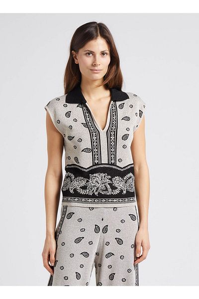 Liu Jo Hanorac casual multicolor cu mânecă lungă pentru femei, cu logo-ul mărcii MA4236MA587-A4262
