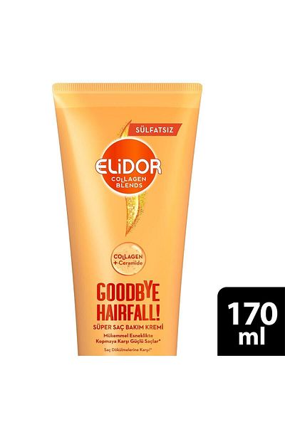 Elidor Collagen Blends Sulfate-Free Hair Care Cream Goodbye Hairfall Against Hair Loss 170 ml