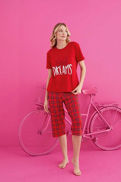 ELİTOL Lycra Cotton Capri Set