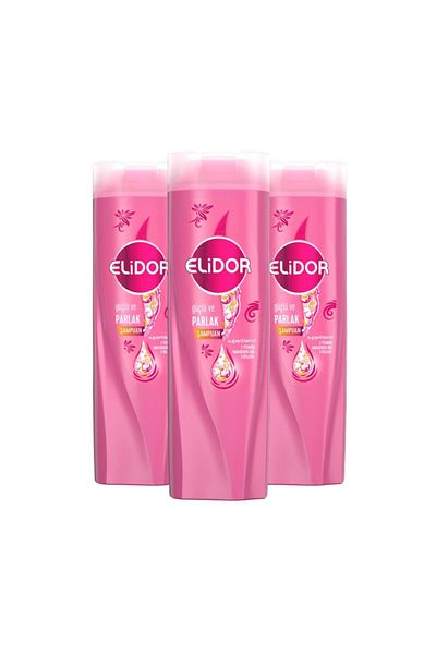 Elidor Superblend Hair Care Shampoo - Strong, Shiny, Vitamin E Collagen 325 Ml x3