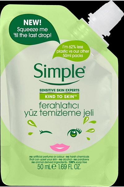 Simple Kind To Skin Mini Refreshing Facial Cleansing Gel 50 Ml