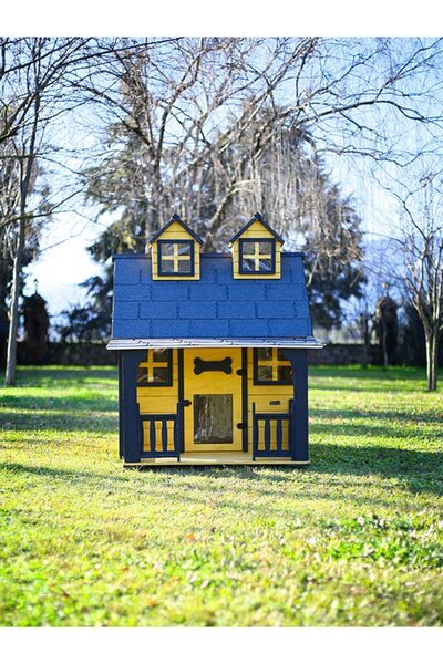 MANDU Ultra Lüks Ahşap Köpek Kulübesi (EVİ) Gold Edition