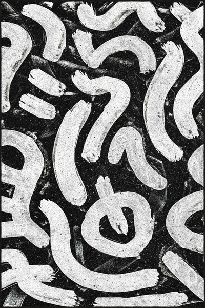 Rugs Modern Halı Covor decorativ modern cu motive pictate cu pensula și covor...