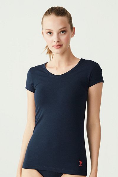 U.S. Polo Assn. Short Sleeve V-Neck Women's T-Shirt