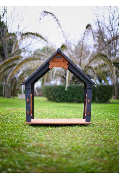 MANDU Isı Yalıtımlı Ahşap Köpek Kulübeleri Için Ekstra Gölgelik Çatı Ve Taban (VERANDA)