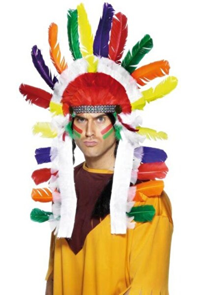 funworld Kızılderili Başlığı Tüy Şapka