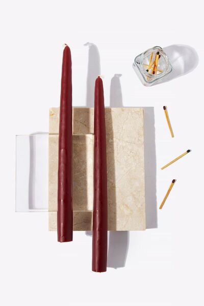 Gizemli Home 2li Bordo Şamdan Mumu