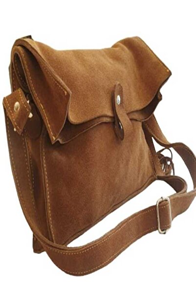 Dora Leather Crafts DİVA TABA SÜET OMUZ ÇANTASI