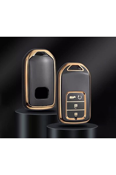 GMA KEYS Honda Crv Hrv Accord 3+1 Carcasa cheii cu butoane Negru Aur Aur Culoare