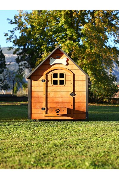 MANDU Isı Yalıtımlı Ahşap Köpek Kulübesi 2XL