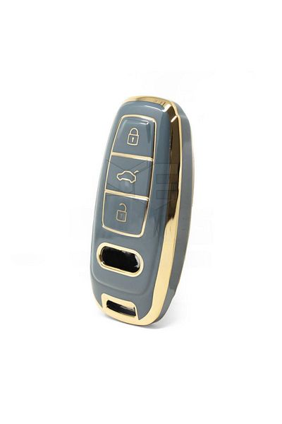 GMA KEYS Luxury Audi A6 A7 A8 E-tron Q8 C8 A3 Nano Key Case Gray Gold Gold Color