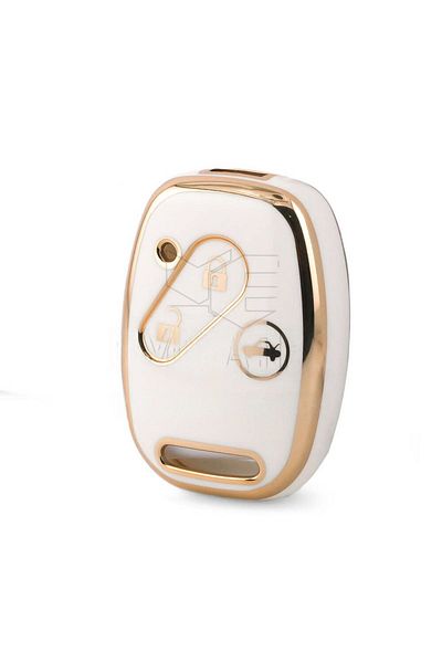 GMA KEYS Luxury Honda Civic Fd6 Crv Accord 3 Button Nano Key Case White Gold Color