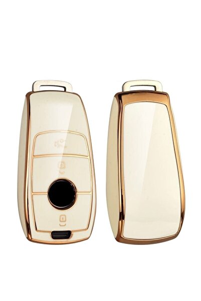 GMA KEYS لوكس مرسيدس بنز 2017-2020 Fbs4 نوع 1 أبيض نانو مفتاح السيارات غطاء ا...