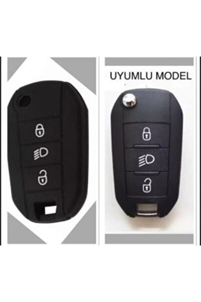 GMA KEYS حافظة حماية لمفتاح السيليكون Citroen New C3 Aircross مع مفتاح تشغيل ...