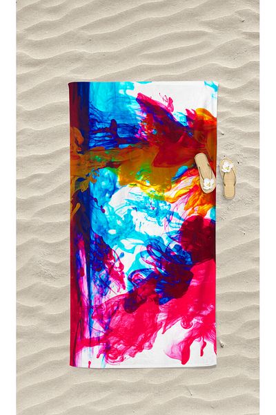 YORKADESIGN Beach Sea Towel - Colorful Patterned and Printed