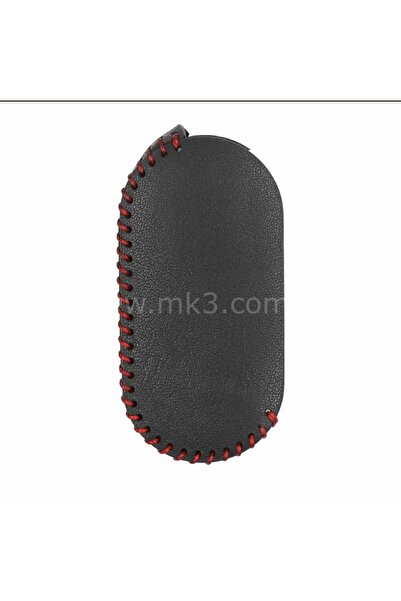 GMA KEYS Lux Fiat Doblo Ducato 500L 3 butoane cheie Sustală din piele Husă pentru chei împletită Breloc 1. Calitate