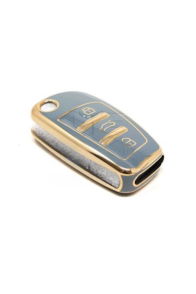 GMA KEYS Audi A1-A7 Nano Key Protection Case - Gray Gold Color