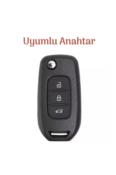 GMA KEYS Renault Express 3 Button Switch Nano Key Case White Gold 1st Quality