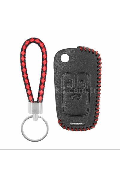 GMA KEYS Luxury Opel Astra J Insignia Corsa Chevrolet Aveo T300 Cruze 3 Button Switchblade Leather Key Protection Case