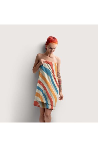 YORKADESIGN Beach Sea Towel - Colorful Patterned and Printed