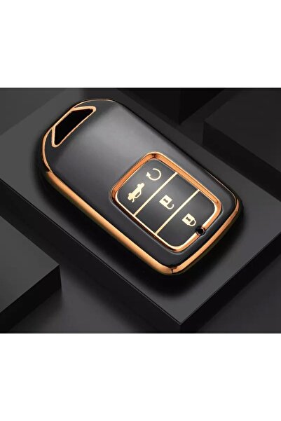 GMA KEYS Honda Crv Hrv Accord 3+1 Carcasa cheii cu butoane Negru Aur Aur Culoare