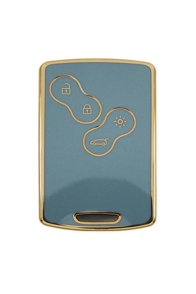 GMA KEYS Potrivit pentru Renault Clio4 Megane 3 Fluence Nano Husa cheii Doar Pornire fara cheie Gri