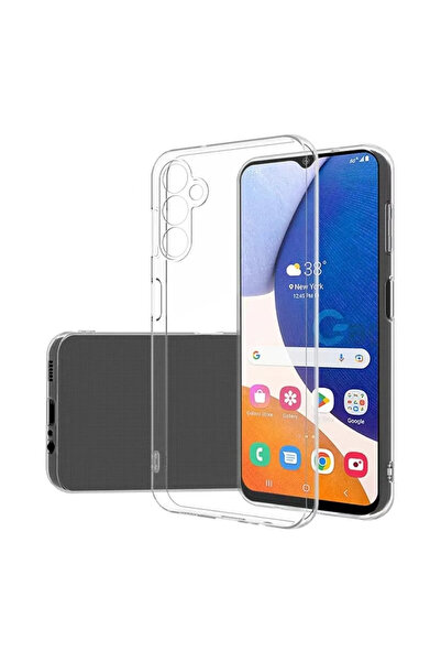 Fibaks Samsung Galaxy A11 Kılıf Kamera Korumalı Renksiz Şeffaf Esnek Silikon Kapak