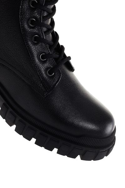 Derimod Men's Black Leather Boots - Zippered, Casual, 23wfd673018