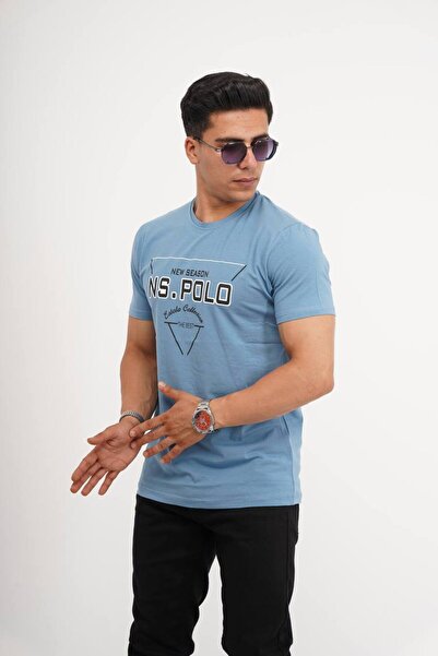 Est Estola Ανδρικό μπλουζάκι Slim Fit Cotton Lycra - Slim Fit