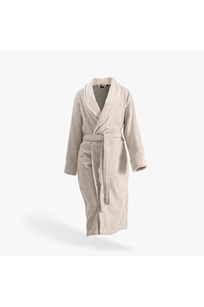 Green Black Бежов дамски халат Anna