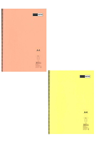 ADASRA Caiet școlar A4 Copertă din plastic cu inele 1 bucată 60 de coli în ca...