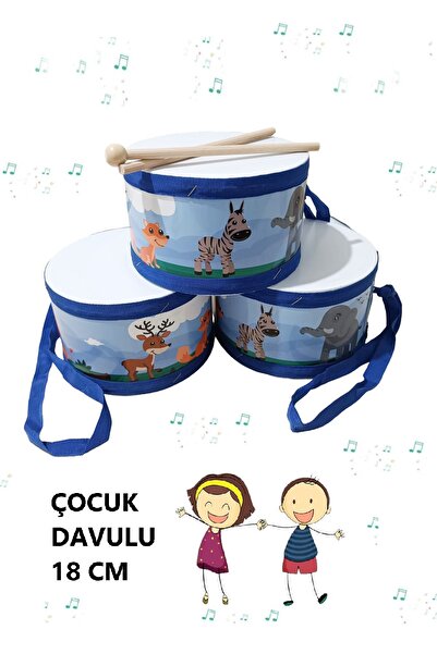 AyasEğiticiOyuncak Eğitici Müzik Aleti Çocuk Darbukası - Trampet - Çocuk Davulu
