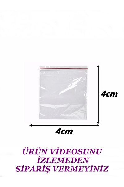 LilaHediyelikEşya 600 Mini Ziplock Bags - Size 4x4 Cm